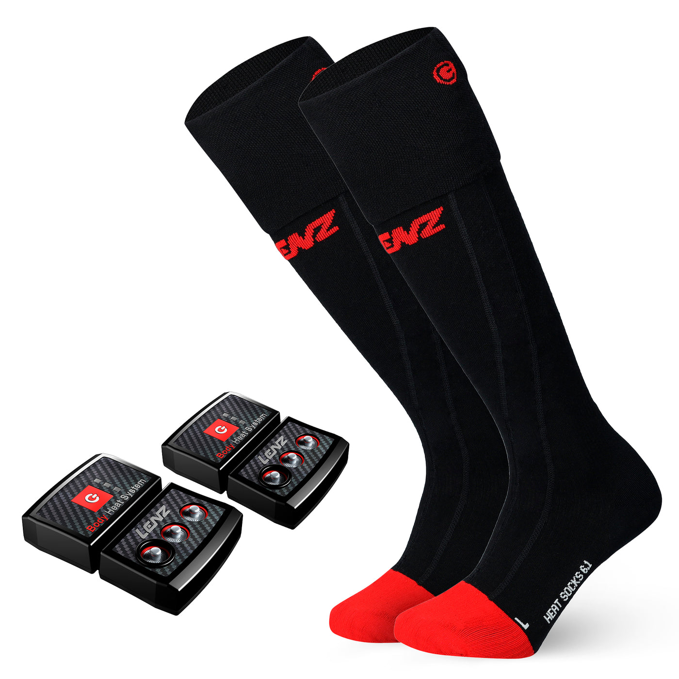 Lenz Heat Sock 6.1 Toe Cap Merino Compression Set